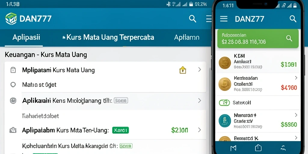 Tampilan antarmuka DAN777 yang sederhana dan informatif.