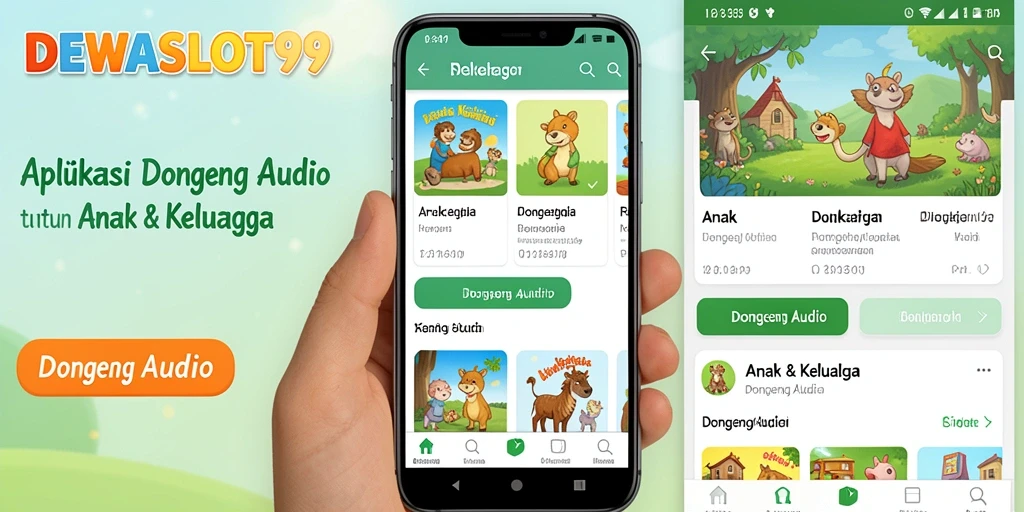 Antarmuka aplikasi DEWASLOT99 yang menarik dan ramah anak.