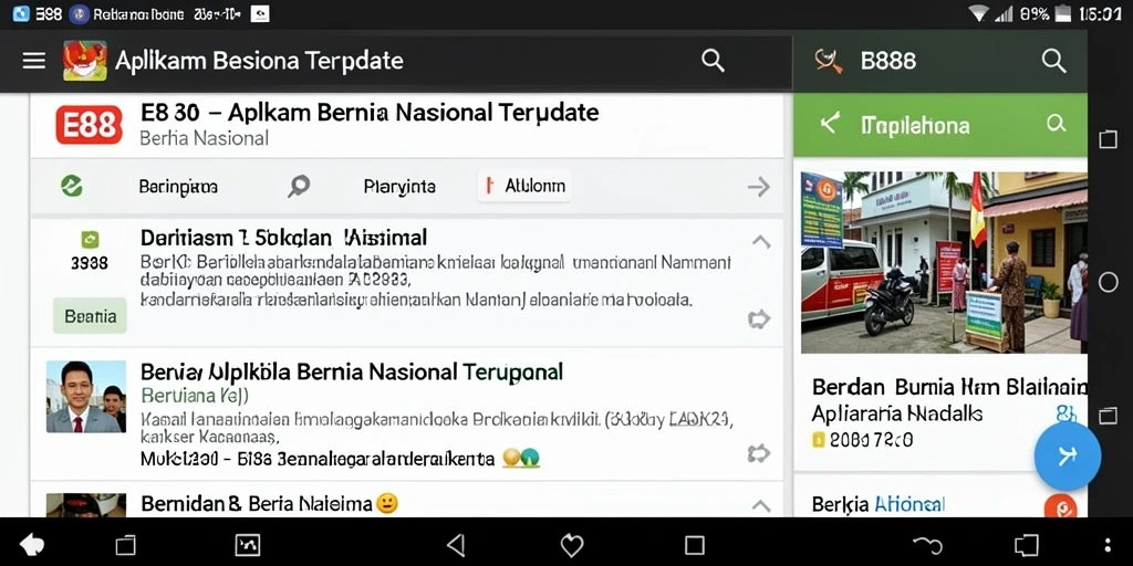 Antarmuka E88 yang informatif dan menarik.