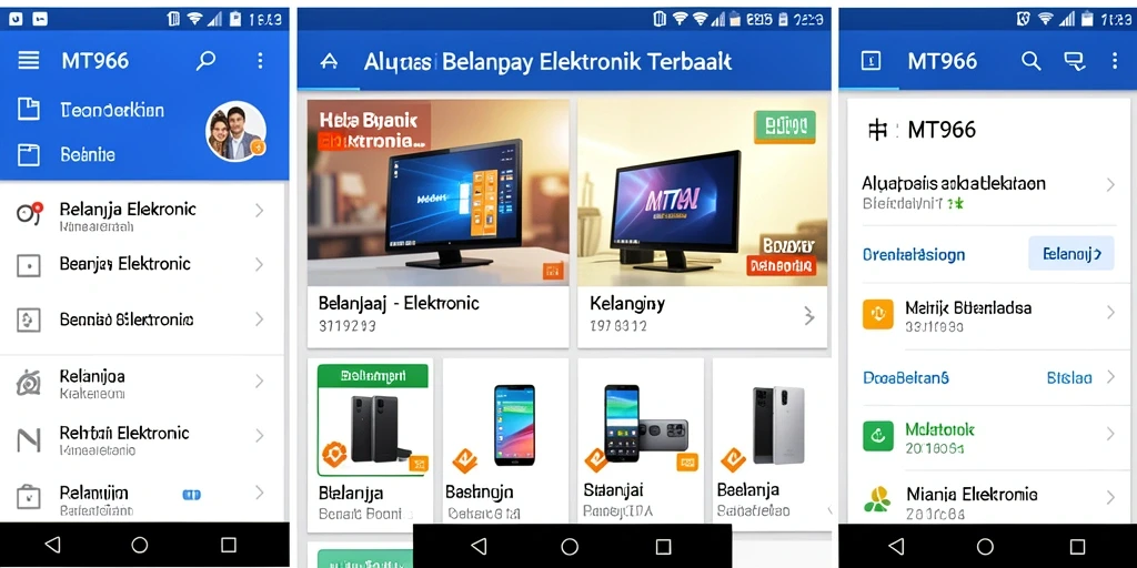 Tampilan antarmuka MT966 yang sederhana dan menarik.