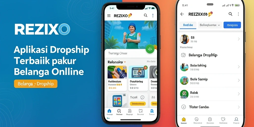Tampilan antarmuka pengguna REZIXO yang menarik dan mudah digunakan.